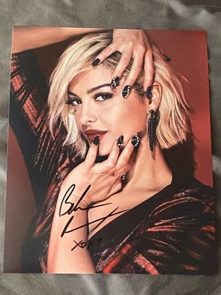 Bebe Rexha Sexy Grammy Singer Signed 8x10 Photo With