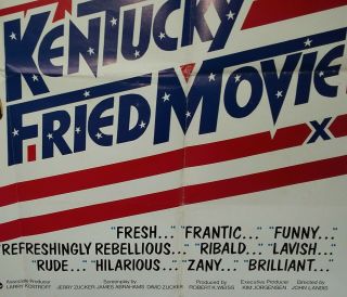 KENTUCKY FRIED MOVIE 1981 UK Quad Cinema Poster JOHN LANDIS & makers of AIRPLANE 2