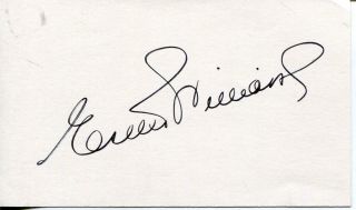 Esther Williams Autograph Swimmer Million Dollar Mermaid Actress Signed Card