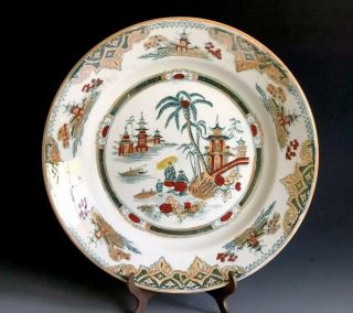 Antique Petrus Regout & Co Maastricht Honc Pattern 8 3/4” Plate Made In Holland