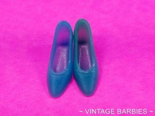 Barbie / Francie Doll Blue Pointed Shoes Htf Vintage 1960 