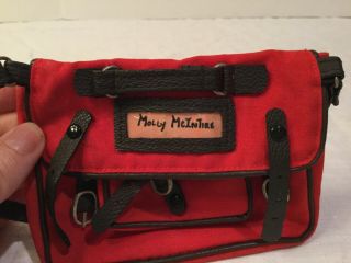 American Girl Molly Mcintire Red School Bag Only For Doll Tagged Pleasant Comp.