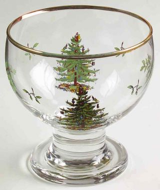 Spode Christmas Tree (green Trim) Ice Cream Pudding Bowl 4063914