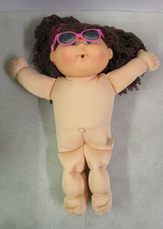 1990 Hasbro Cabbage Patch Kid Prototype Doll - Brunette Glasses - Xavier Roberts