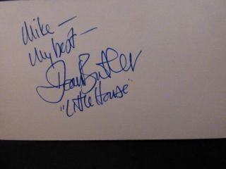 Dean Butler (little House On The Praire) Signed Index Card With