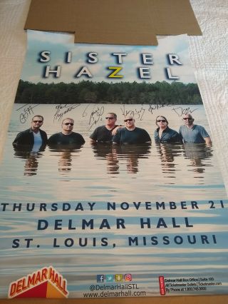 Sister Hazel Signed Tour Poster 11/21/2019 St.  Louis