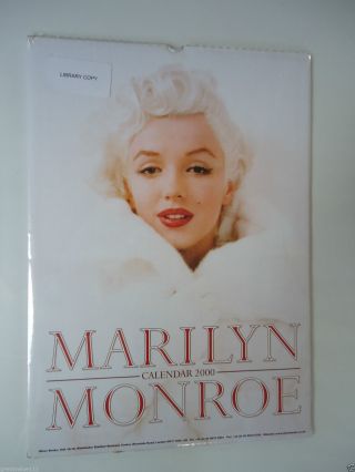 Marilyn Monroe Calendar 2000 Vintage 20 Year Old Rare Valuable Gem