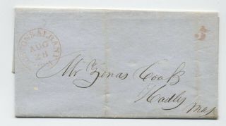 1847 Boston & Albany Rr Stampless Handstamp [5246.  124]