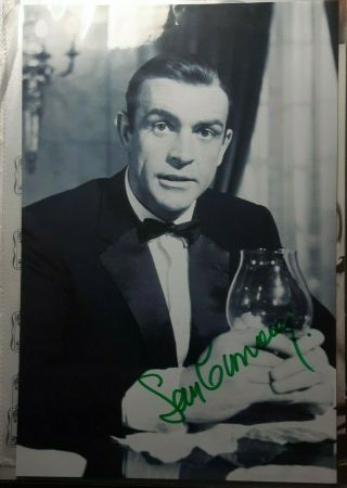 Sean Connery " James Bond 007 " Authentic Autograph 8 X 10 " Photo W/coa