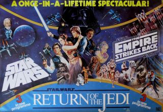 " Star Wars Trilogy ".  Empire/jedi.  Classic Sci - Fi Movie Poster A1a2a3a4sizes