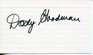 Dody Goodman Actress In Mary Hartman Mary Hartman & Grease Signed Card Autograph