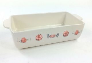 Rae Dunn Peppermint Candy Merry Christmas Holiday Baking Dish