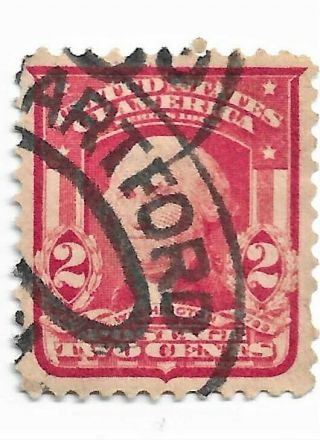 1907 Rare George Washington 2 Cent Us Stamp Scott 322 Red Mpc2 - 6