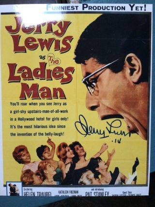 Jerry Lewis Autographed 8x10 Photo