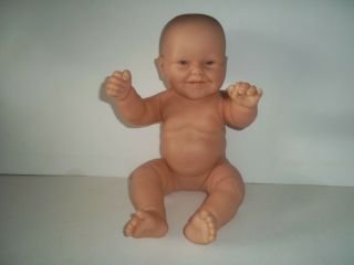 Berenguer Lifelike Blue Eyed Baby Boy With Toothy Smile Real Looking Baby Doll