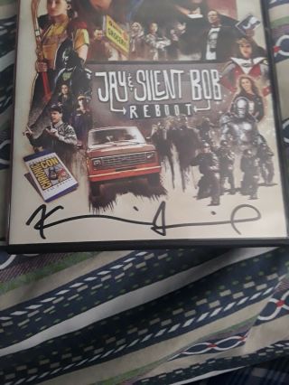 Jay & Silent Bob Reboot DVD Signed By Kevin Smith BAS 2