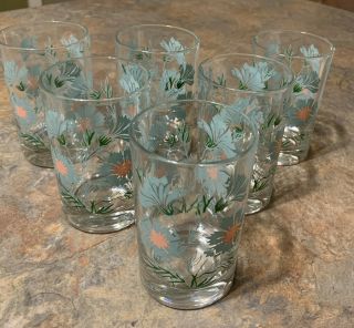 6 Taylor Smith Taylor Ever Yours Boutonniere 3 3/4 " Juice Drinking Glasses 4oz