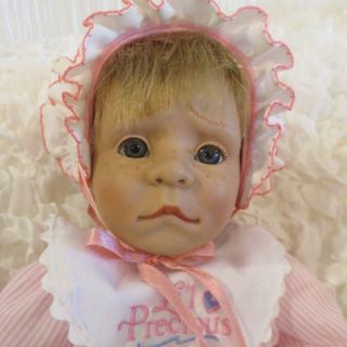 Adorable Grumpy Pouty Face Expression Doll By Llorens With Freckles Baby Doll