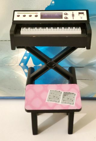 Kidkraft Furniture 1:6 Scale Barbie Size Dolls Not Keyboard,  Stool