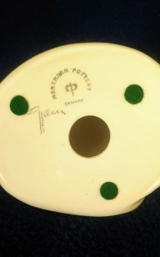 Vintage Northern Pottery Canada Fox Signed Gjoni 3