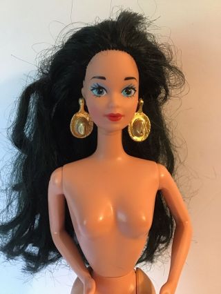 Barbie Steffie Face Black Raven Hair Ethnic Doll Nude For Ooak