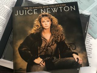 Juice Newton Signed Cd And Concert Program