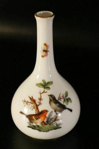 Herend Rothschild Bird Bud Vase 7105