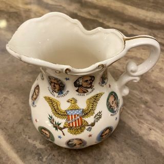 Chadwick Miller U.  S.  Presidents Pitcher Made In Japan 1965 Kennedy,  Lincoln