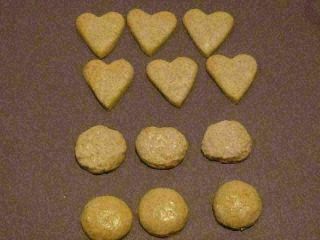12 Faux Mini Sugar Cookies Hearts Snickerdoodles Polymer 18 