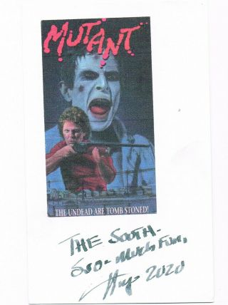 Hand Signed Authentic Autographed 3x5 Photo Wings Hauser Mutant Bo Hopkins