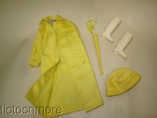 Vintage Barbie Doll Fashion Clothes 949 Raincoat Stormy Weather Almost Complete