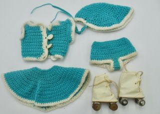 Vintage Crochet Roller Skating Outfit For Mary Hoyer