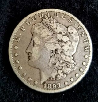 1893 P Morgan Silver Dollar Key Rare Date And Keeper