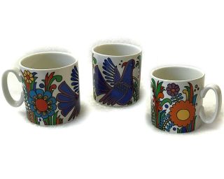 Set Of 3 Villeroy And Boch Acapulco Coffee Mugs Cups Luxembourg