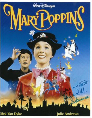 Richard M.  Sherman Authentic Signed 8x10 Photo Autographed,  Mary Poppins