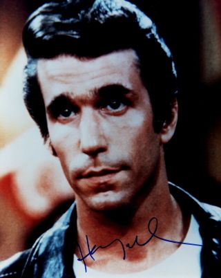 Autographed 8x10 Signed By Henry Winkler As The Fonz In Happy Days Uacc