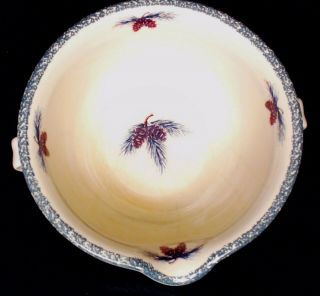 HOME & GARDEN PARTY NORTHWOODS DOUBLE HANDLE BATTER BOWL PINECONE 2