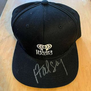 Halsey Autographed Iheart Cap Rare In Person Las Vegas Signed Festival Unfitted