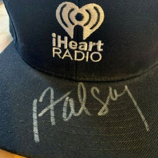 HALSEY AUTOGRAPHED IHEART CAP RARE IN PERSON LAS VEGAS SIGNED FESTIVAL UNFITTED 2