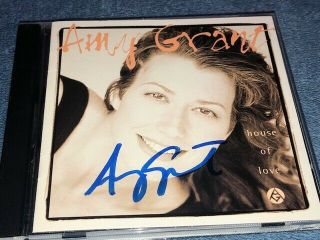 Amy Grant Signed Autographed House Of Love Cd Insert