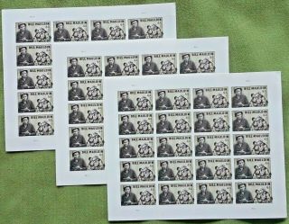 Three X 20 = 60 Of Cartoonist Bill Mauldin 44¢ Us Ps Postage Stamps.  Sc 4445