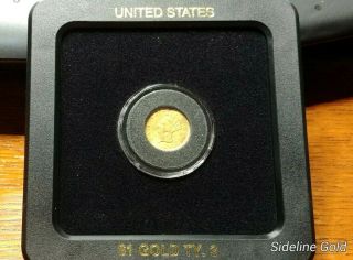 1856 $1 Dollar Gold Liberty Type 3 Slant 5 Has Dent 200826