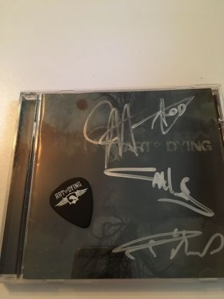 Art Of Dying Signed Autographed Cd And Guitar Pick