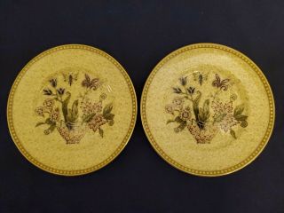 Set Of 2 Wedgwood Floral Tapestry Bread & Butter / Dessert Plates