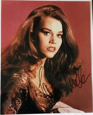 Jane Fonda 8 X 10 Autographed Photo