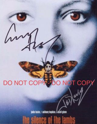 Anthony Hopkins & Ted Levine,  Silence Of The Lambs,  2x Hand Signed 8x10 Photo