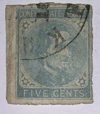 Travelstamps: United States CSA Confederate Stamp 6 Ng Hinged 2