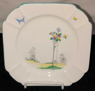 Shelley China Balloon Tree Queen Anne 6 1/4 " Plate