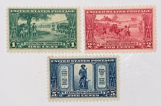 Travelstamps: 1925 Us Stamps Scott S 617 - 619 Og,  Never Hinged,  Set Of 3