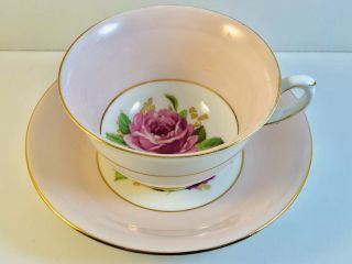 Taylor And Kent Bone China Pink With Roses
